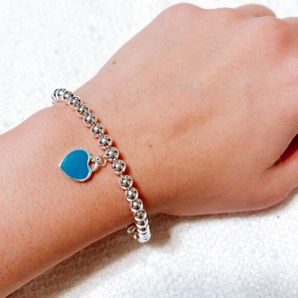 Heart dangle bracelet M240 - Picture 1 of 3